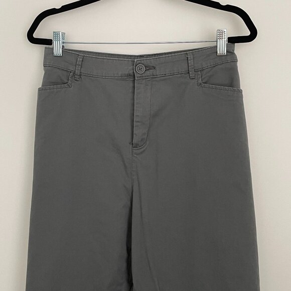 Cotton Twill Capri Pant Croft & Barrow Gray Size 16 - Picture 2 of 5
